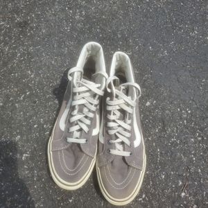 Vans high top grey old skool skating shoes